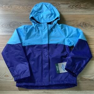 Boys Columbia 2 tone zip up rain jacket size XXS(NWT)